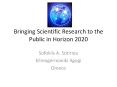 Bringing Scientific Research PowerPoint PPT Presentation