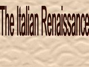 Italian Renaissance Art