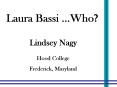 Laura Bassi ...Who? PowerPoint PPT Presentation