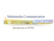 Multimedia Communication