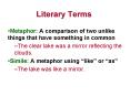 Literary Terms PowerPoint PPT Presentation