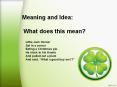 Meaning and Idea:  What does this mean? PowerPoint PPT Presentation