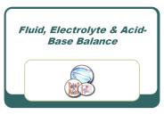 Fluid, Electrolyte
