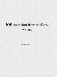 IOP inversion from shallow waters