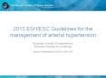 2013 ESH/ESC Guidelines for the management of arterial hypertension PowerPoint PPT Presentation