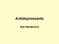 Antidepressants PowerPoint PPT Presentation