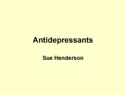 Antidepressants
