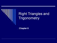 Right Triangles and Trigonometry