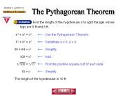 The Pythagorean Theorem