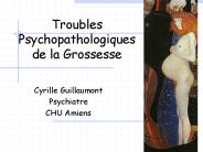 Troubles Psychopathologiques de la Grossesse