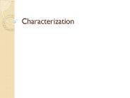Characterization