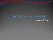 By the Waters of Babylon