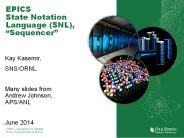 EPICS State Notation Language (SNL), 