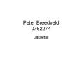 Peter Breedveld 0762274 PowerPoint PPT Presentation