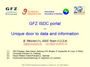 GFZ ISDC portal 