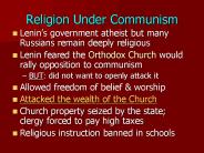 Religion Under Communism