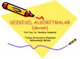 SEZGISEL ALGORITMALAR (devam) PowerPoint PPT Presentation