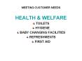 MEETING CUSTOMER NEEDS PowerPoint PPT Presentation