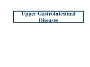 Upper Gastrointestinal Diseases