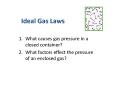 Ideal Gas Laws PowerPoint PPT Presentation
