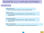 MAGNETICALLY COUPLED NETWORKS