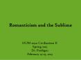 Romanticism and the Sublime PowerPoint PPT Presentation