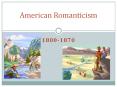 American Romanticism PowerPoint PPT Presentation