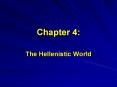 The Hellenistic World PowerPoint PPT Presentation