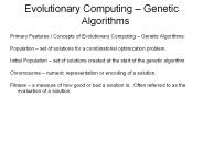 Evolutionary Computing 