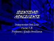 IDENTIDAD ADOLECENTE