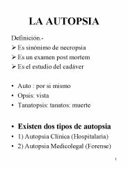LA AUTOPSIA