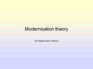 Modernisation theory
