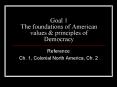 Goal 1 The foundations of American values PowerPoint PPT Presentation