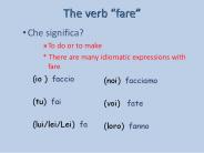 The verb 