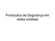 Protocolos de Seguran