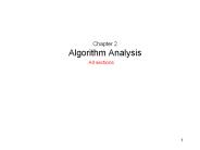 Chapter 2 Algorithm Analysis