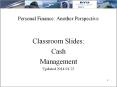 Personal Finance: Another Perspective PowerPoint PPT Presentation