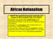 African Nationalism