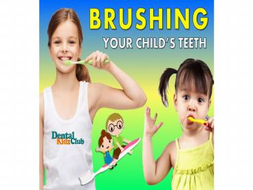 Brushing Your Child's Teeth
