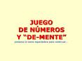 JUEGO DE N PowerPoint PPT Presentation
