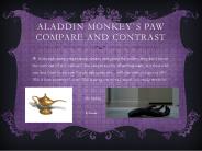 Aladdin Monkey`s Paw Compare and Contrast