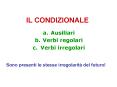 IL CONDIZIONALE PowerPoint PPT Presentation