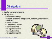 Gli algoritmi