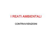 I REATI AMBIENTALI