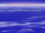Procedimenti minorili: peculiarit