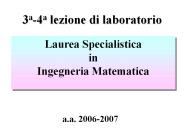 3a-4a lezione di laboratorio