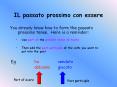 IL passato prossimo con essere PowerPoint PPT Presentation
