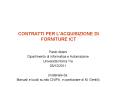 CONTRATTI PER L'ACQUISIZIONE DI FORNITURE ICT PowerPoint PPT Presentation