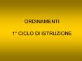 ORDINAMENTI 1 PowerPoint PPT Presentation