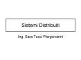 Sistemi Distribuiti PowerPoint PPT Presentation